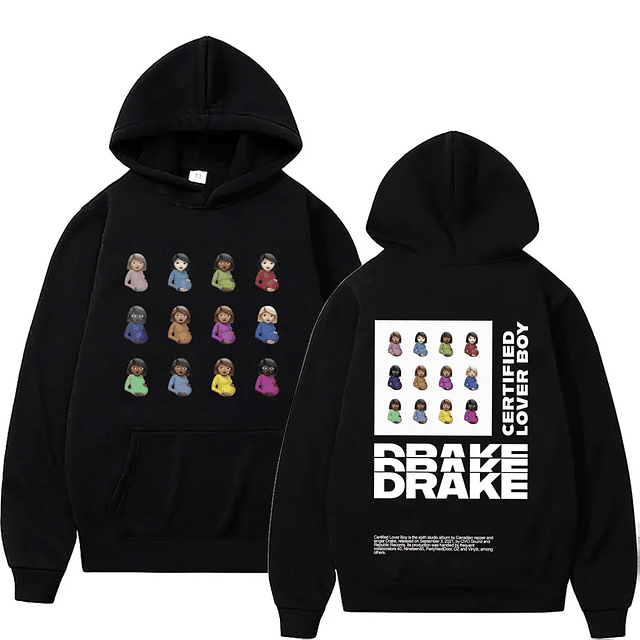 Rapper Drake Hoodie Certified Lover Boy Album Graphic  1