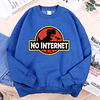 No Internet Fun Little Dinosaur Hoody  11