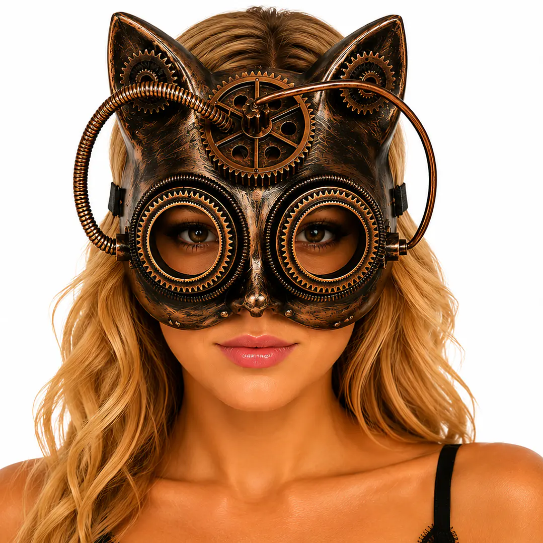 MASCARA GATO STEAMPUNK 1