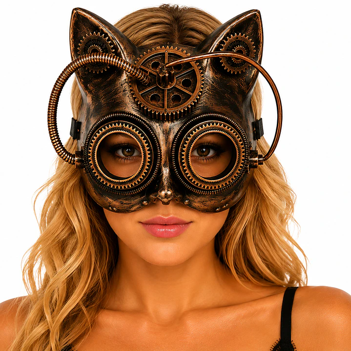 MASCARA GATO STEAMPUNK 1