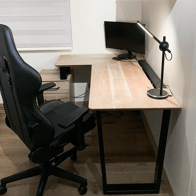 Escritorio Trapecio ELE Cajonera - Madera Nativa 7