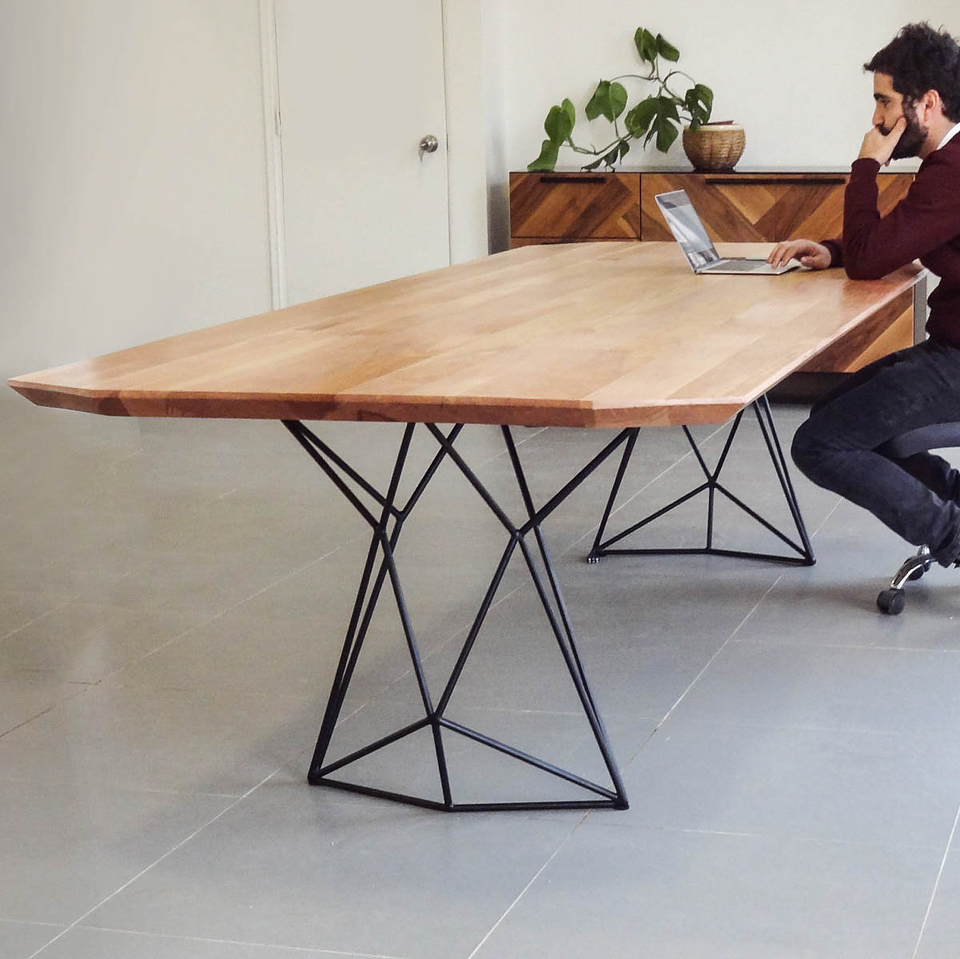 MESA Comedor Fractal - Madera Nativa 1
