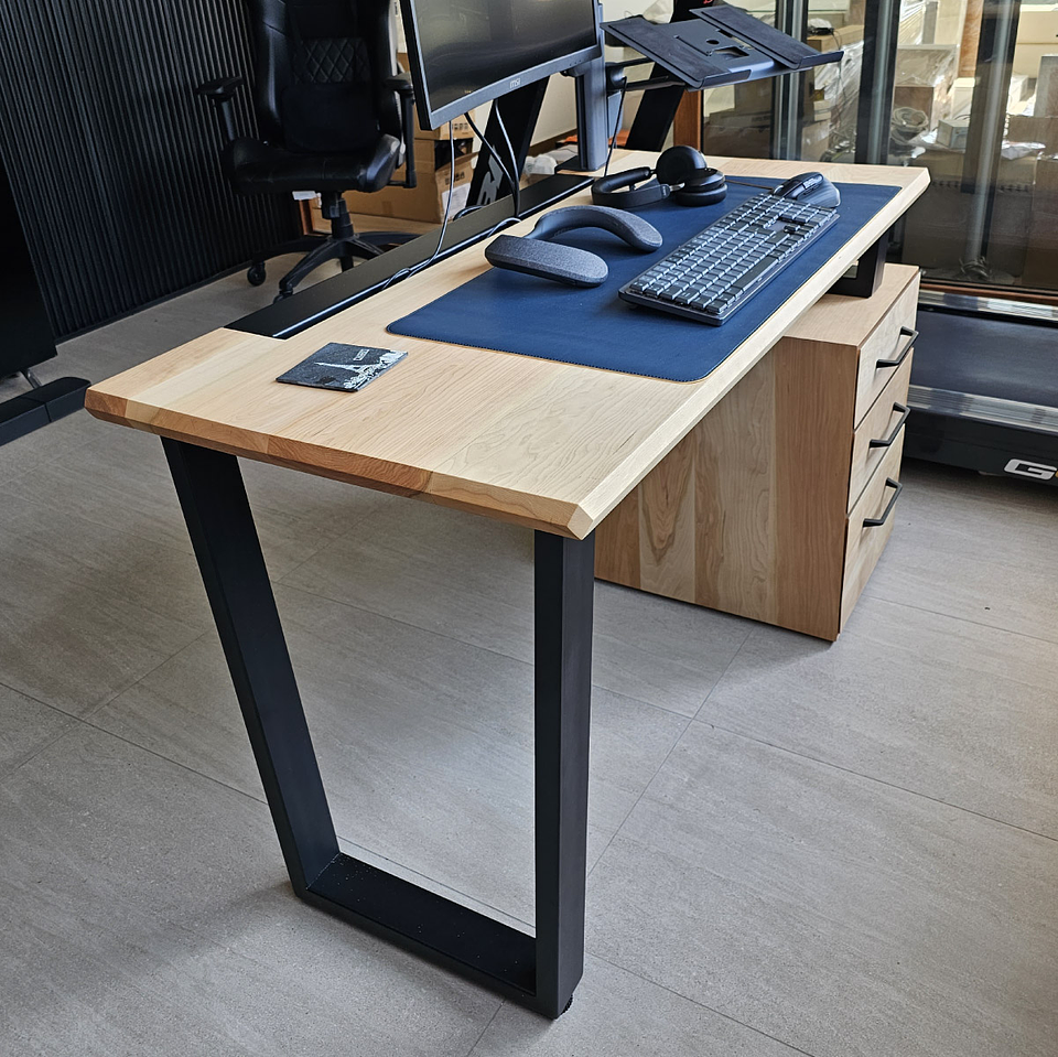 Escritorio Trapecio Cajonera - Madera Nativa 6