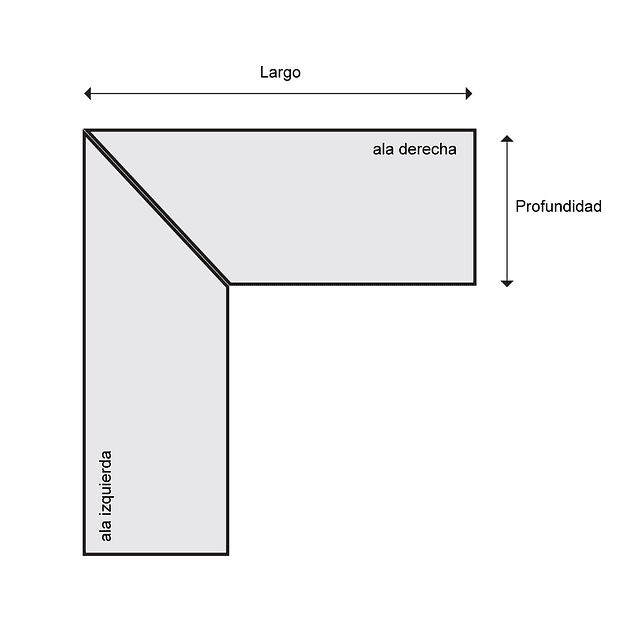 Escritorio Trapecio ELE - Madera Nativa 5