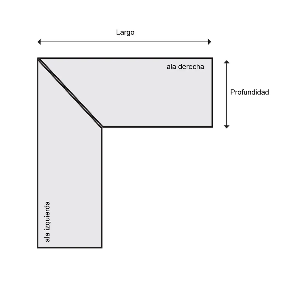 Escritorio Trapecio ELE - Madera Nativa 5