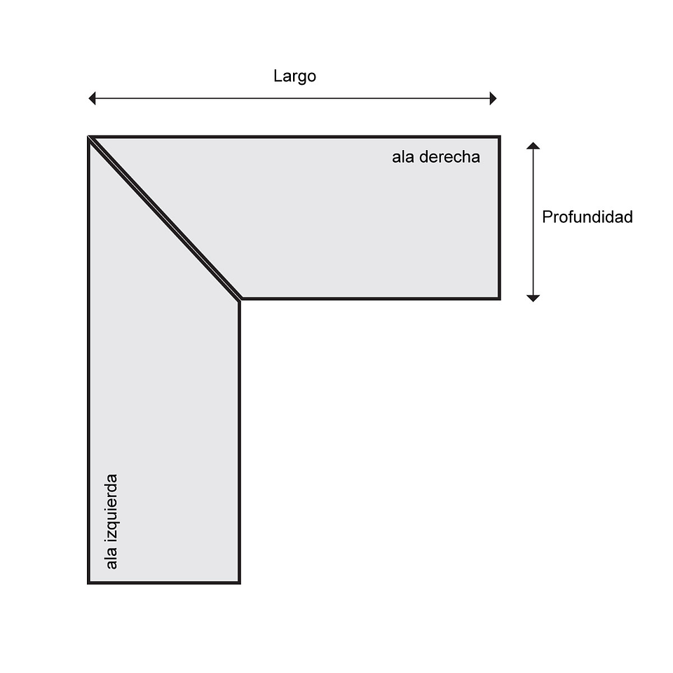 Escritorio Trapecio ELE Cajonera - Madera Nativa 6
