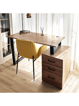 Escritorio Trapecio Cajonera