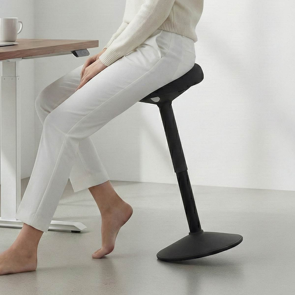 TILT TABURETE INCLINABLE - Inclinable Blanco 3