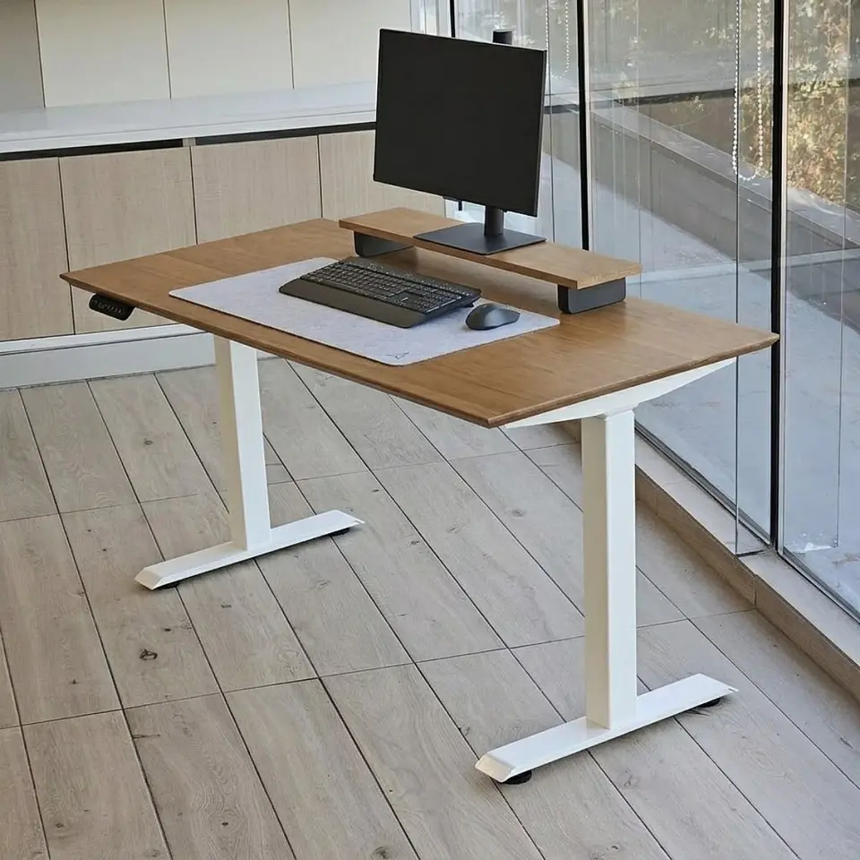  Escritorio Regulable PRO BLANCO - Madera Nativa 4