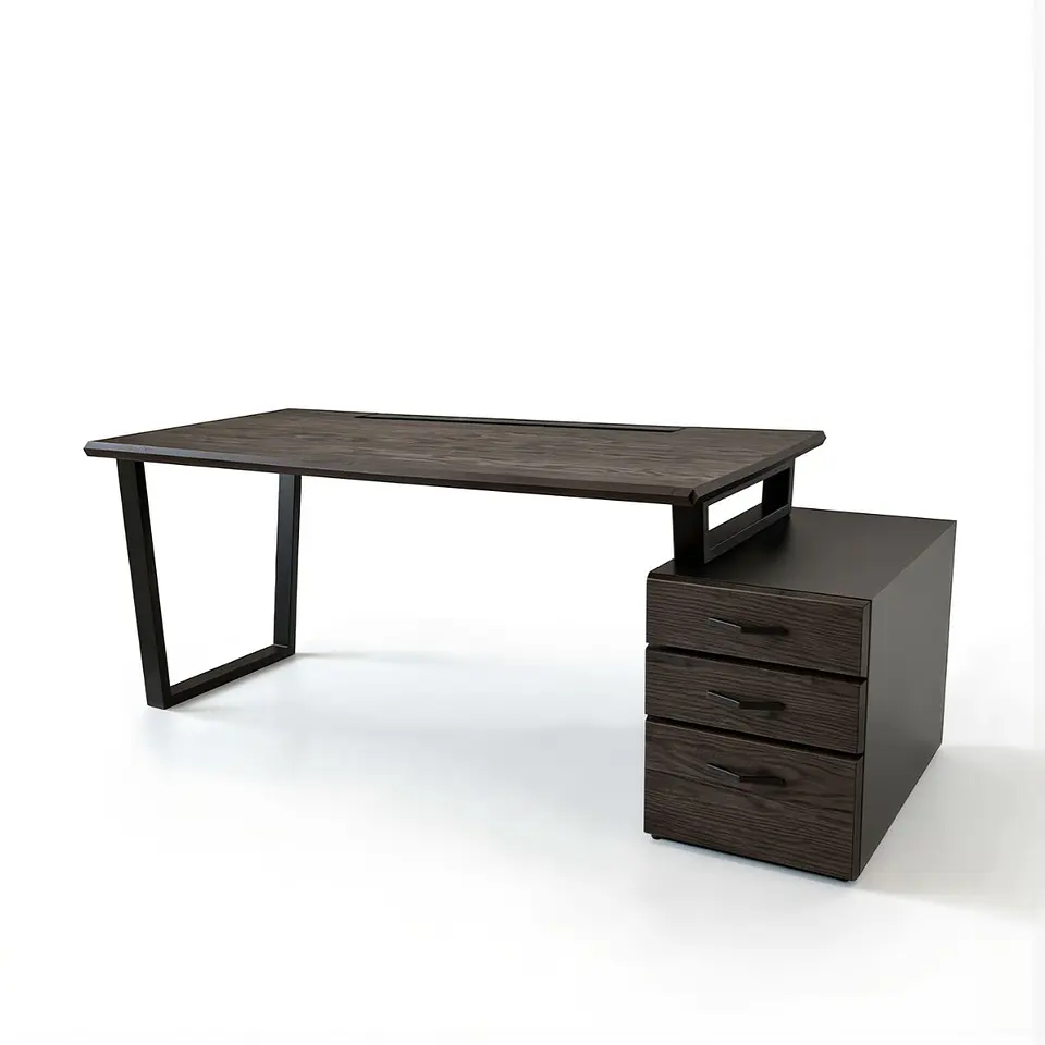 Escritorio Trapecio Cajonera - Madera Nativa 21