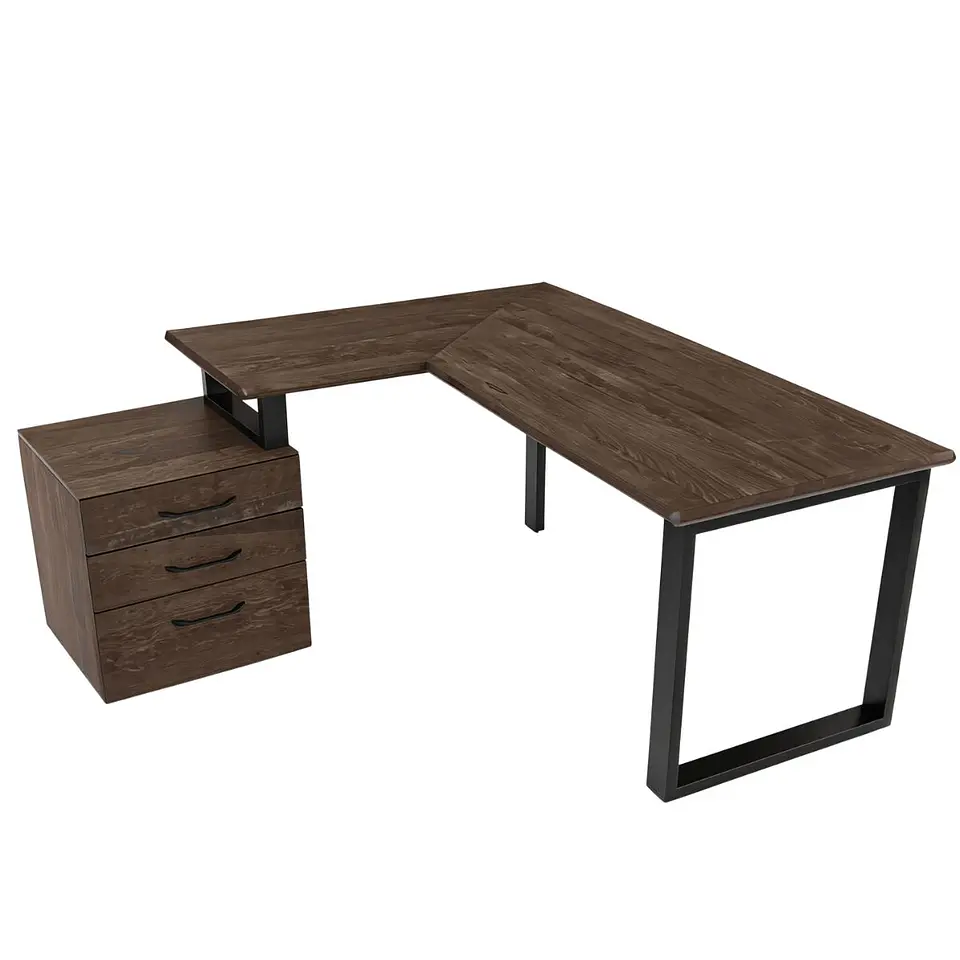 Escritorio Trapecio ELE Cajonera - Madera Nativa 15