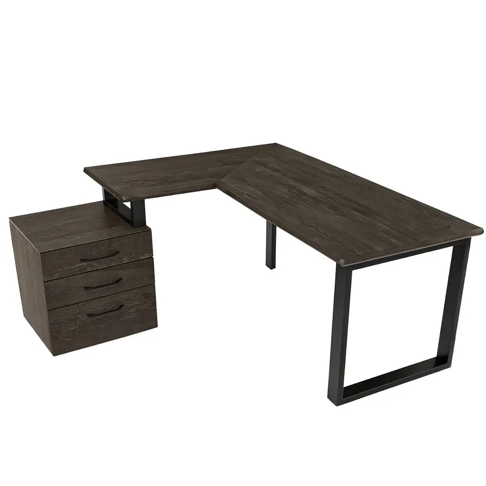 Escritorio Trapecio ELE Cajonera - Madera Nativa 16