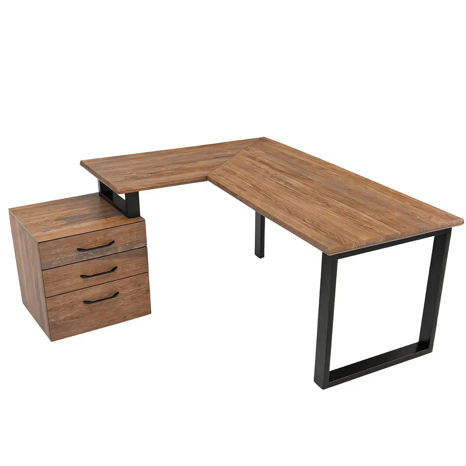 Escritorio Trapecio ELE Cajonera - Madera Nativa 13