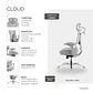 CLOUD - Gris - Miniatura 3