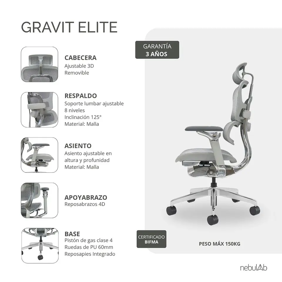 GRAVIT ELITE - Gris 3