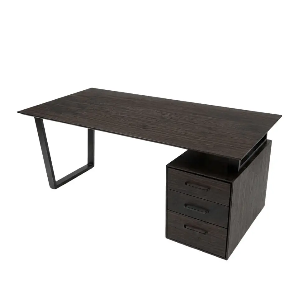 Escritorio Trapecio Cajonera - Madera Nativa 26