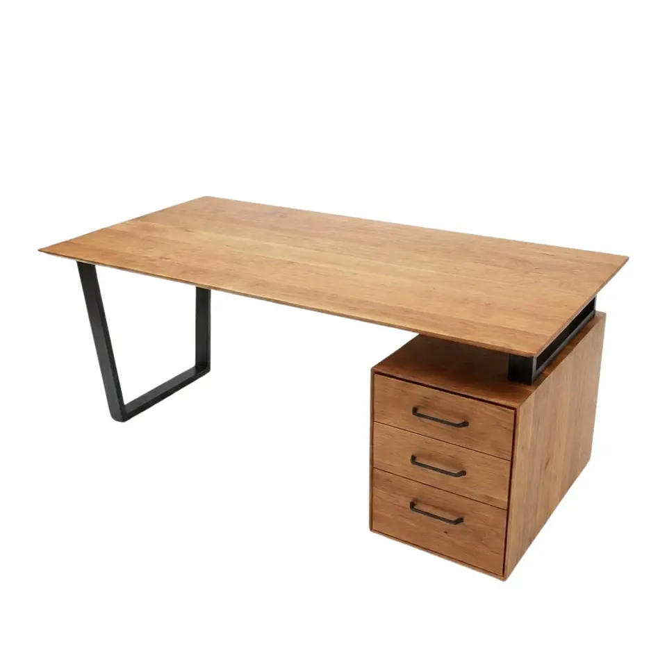 Escritorio Trapecio Cajonera - Madera Nativa 24