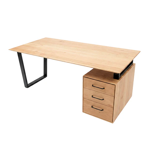 Escritorio Trapecio Cajonera - Madera Nativa