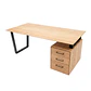 Escritorio Trapecio Cajonera - Madera Nativa - Miniatura 1