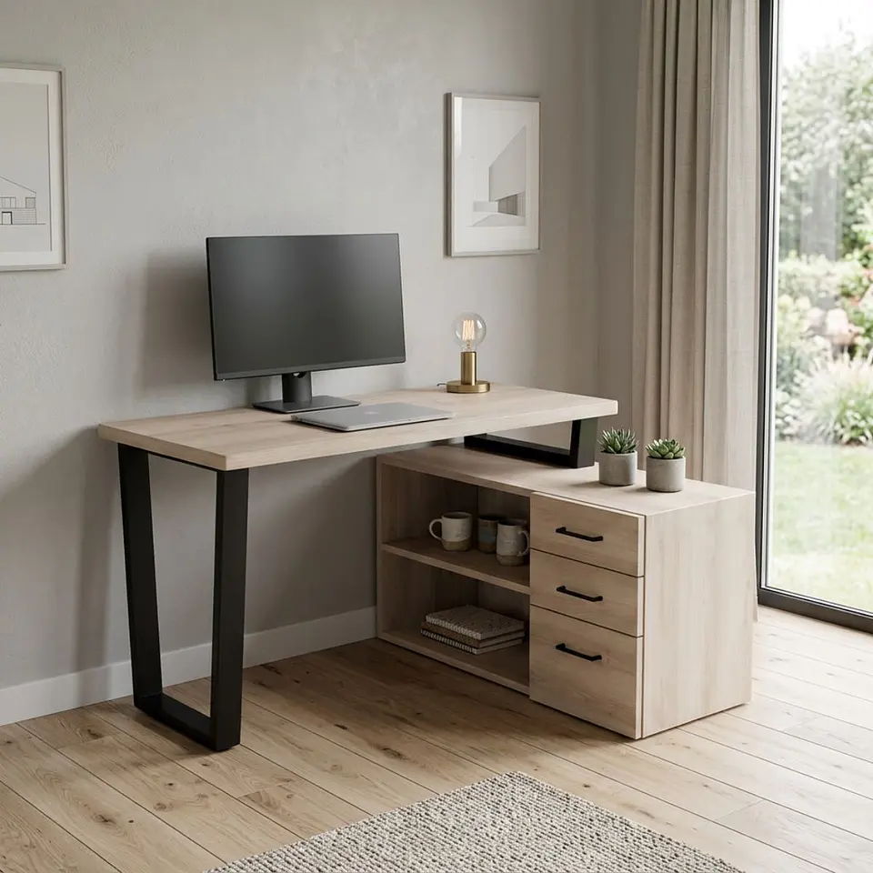 Escritorio Trapecio XL - Madera Nativa 2