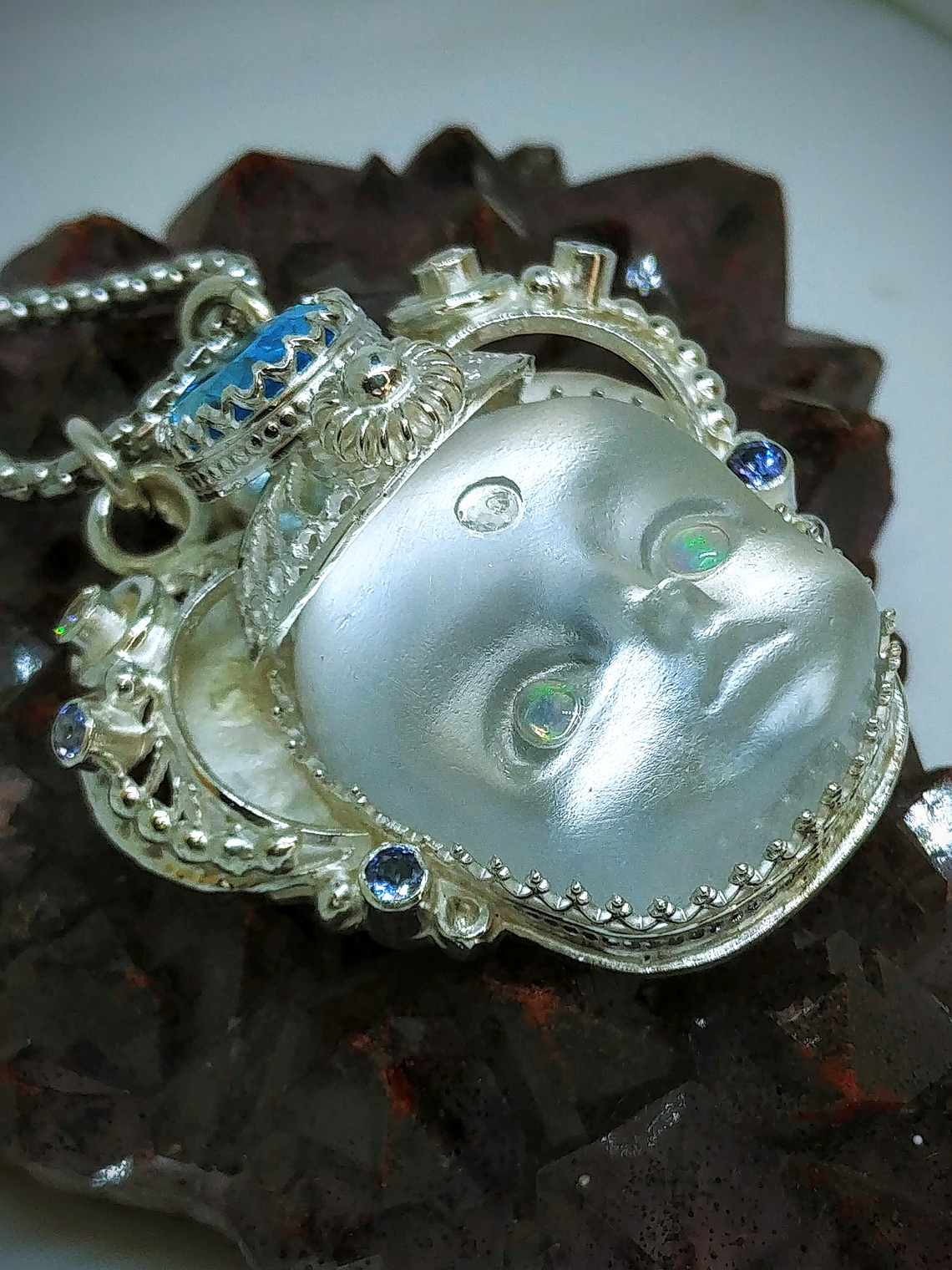 MTO - Cordelia~   Daughter of the sea - Dream keeper #2 Sterling and blue Topaz- Video⏯ 3