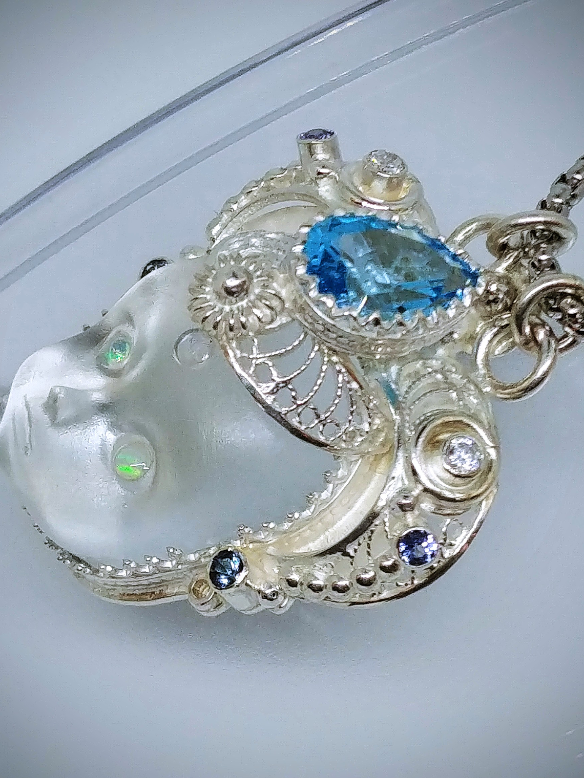 MTO - Cordelia~   Daughter of the sea - Dream keeper #2 Sterling and blue Topaz- Video⏯ 6