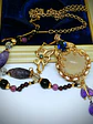 Gold-Filled - 3.5ct ☢ UG & 25ct Star rose quartz, pendulum necklace - thumbnail 2