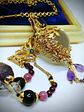 Gold-Filled - 3.5ct ☢ UG & 25ct Star rose quartz, pendulum necklace - thumbnail 6
