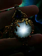 Gold-Filled - 3.5ct ☢ UG & 25ct Star rose quartz, pendulum necklace - thumbnail 5