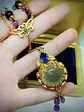 Gold-Filled - 3.5ct ☢ UG & 25ct Star rose quartz, pendulum necklace - thumbnail 4