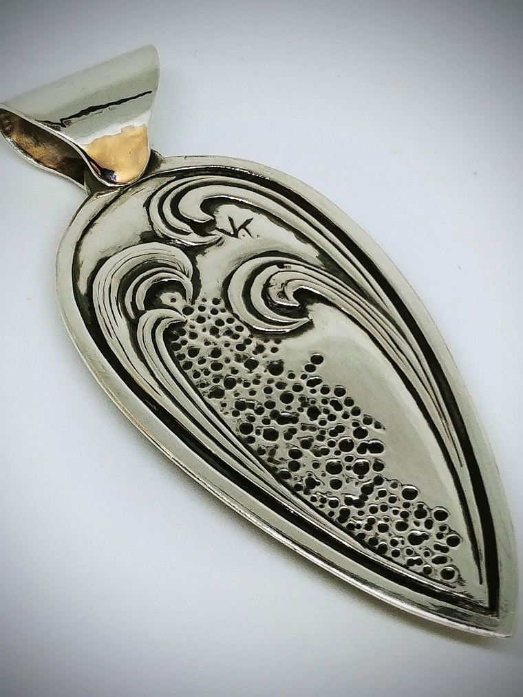 Hand engraved Phoenix & Fire opal - Private collection 8