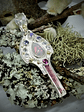 Pink Tourmaline, tanzanite, moonstone and opal space key - Private collection - thumbnail 1
