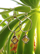 Danish style strawberry quartz, dangle earrings - Sterling - thumbnail 4