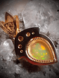 Sterling and 14k Unisex Opal pendant - Private collection - thumbnail 8
