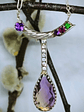 Sterling, Ametrine, chrome diopside and garnet necklace - Video - Private collection - thumbnail 1