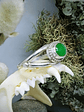 RTS - Apple green Chrysoprase ring - Sterling - Size 8.5 - thumbnail 3