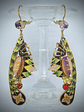 Art Deco, jelly opal and glass enamel earrings - SOLD Private collection - thumbnail 3