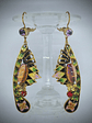 Art Deco, jelly opal and glass enamel earrings - SOLD Private collection - thumbnail 1