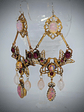 Victorian style, vintage Saphirette and Opal statement earrings - thumbnail 1