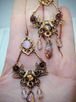Victorian style, vintage Saphirette and Opal statement earrings - thumbnail 3