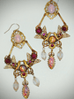 Victorian style, vintage Saphirette and Opal statement earrings - thumbnail 2