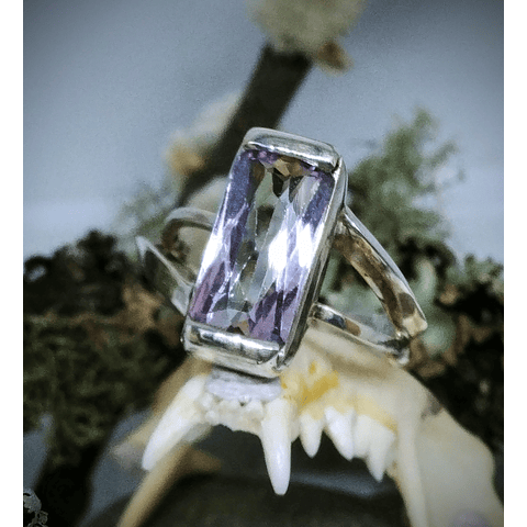 5.27ct Sterling and baby pink Kunzite ring - Sz 8.5 - Video ⏯