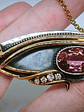 RTS - 14k - Eye of Horus, 7.2ct Pink tourmaline, ruby and diamond necklace - Video⏯ - thumbnail 4