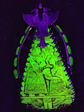 Egyptian revival Uranium glass pendant -  Private collection - thumbnail 7