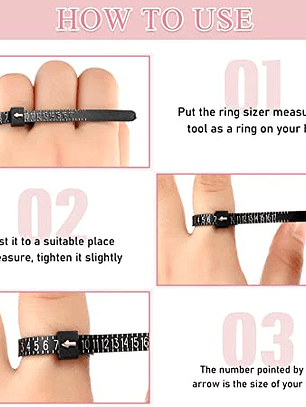 PVC Adjustable Ring sizer