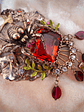 Citrine and garnet Spider necklace - Private collection - thumbnail 2