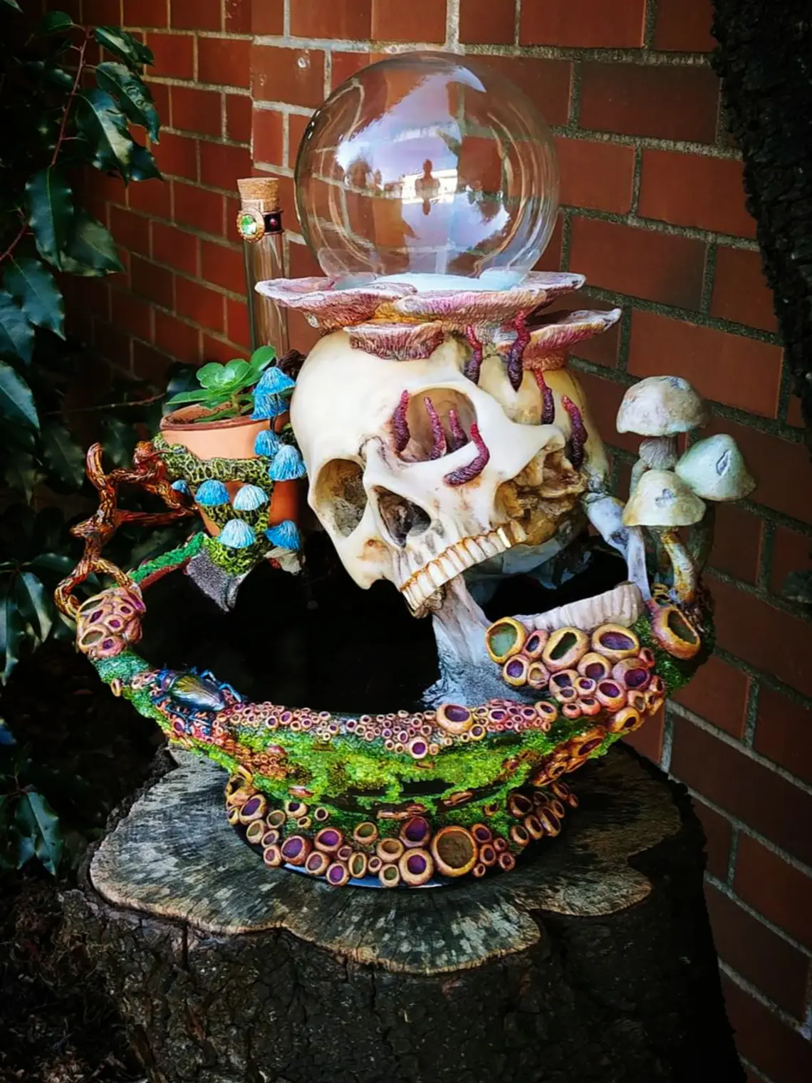 Skull globe/specimen/planter  4