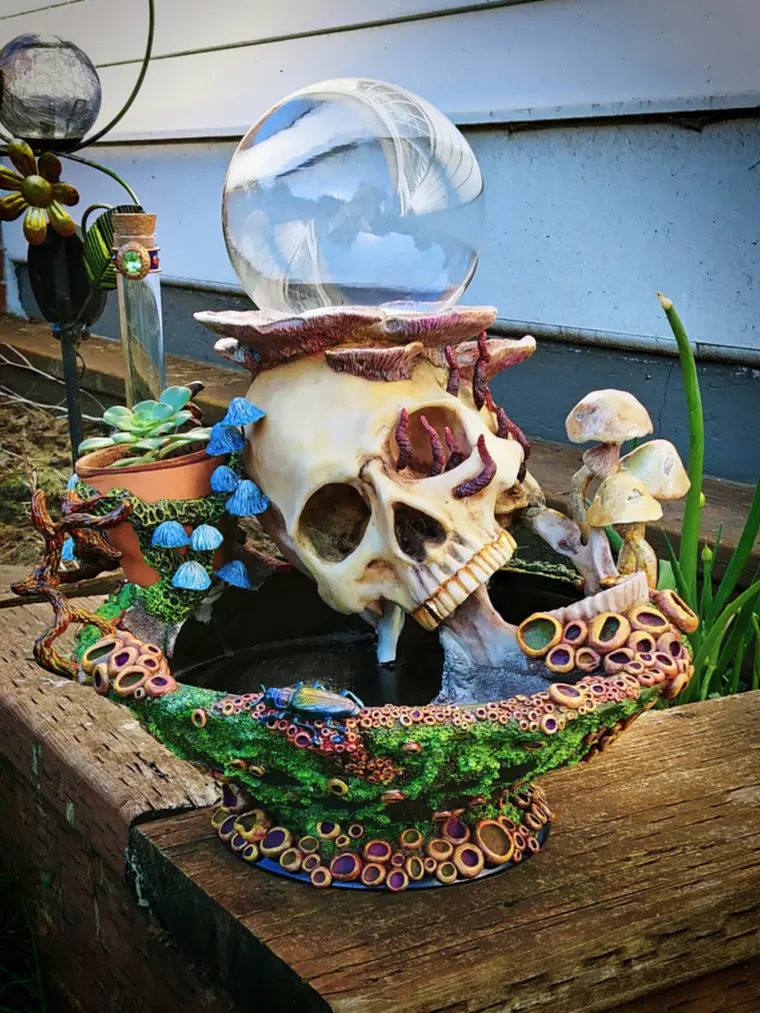 Skull globe/specimen/planter  3