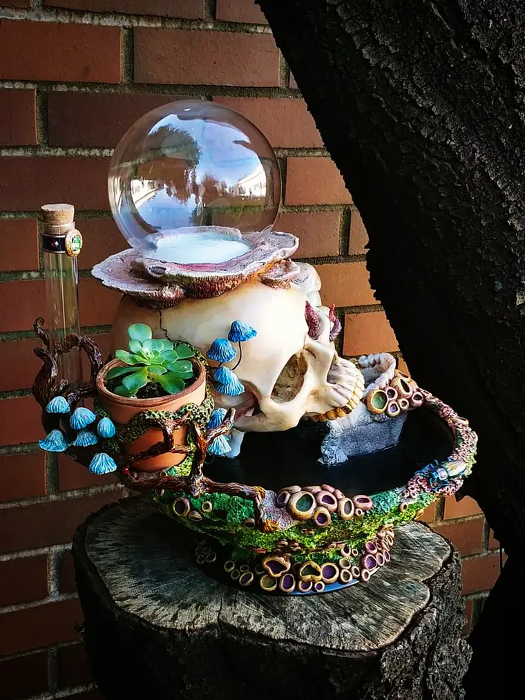 Skull globe/specimen/planter  5
