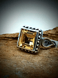 MTO - 2.75ct ☢  Art Deco style, Princess cut Vaseline UG ring - Sterling - thumbnail 2